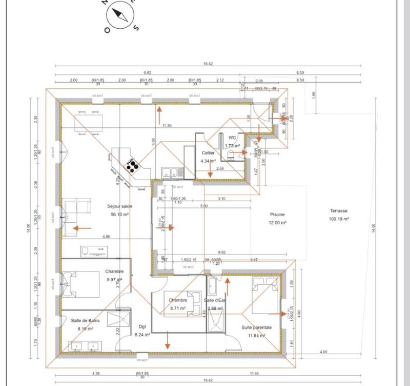 Maison - 106 m² - 4 pièces