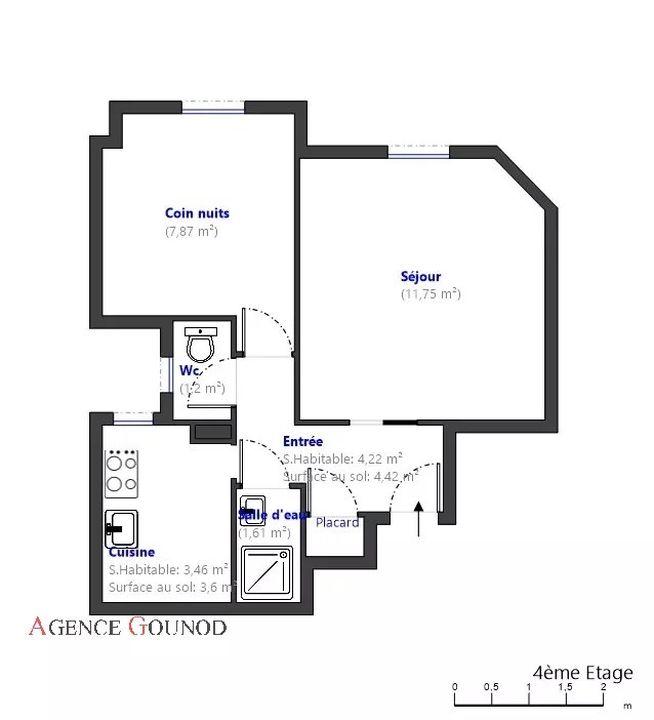 Appartement - 30 m² - 2 pièces