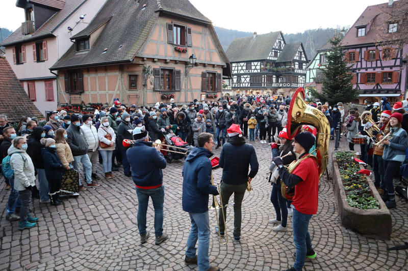Concert déambulatoire de Noël - Fanfare de l'école de Mines de Paris