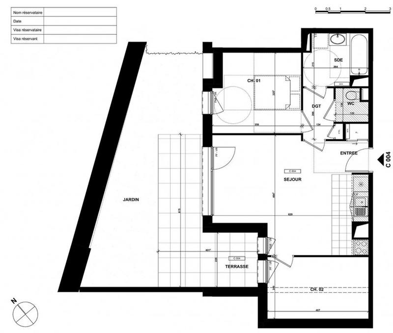 Appartement - 57 m² - 3 pièces