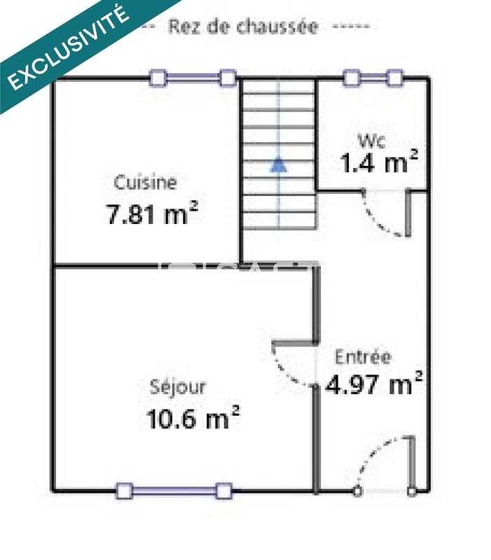 Maison - 50 m² - 3 pièces