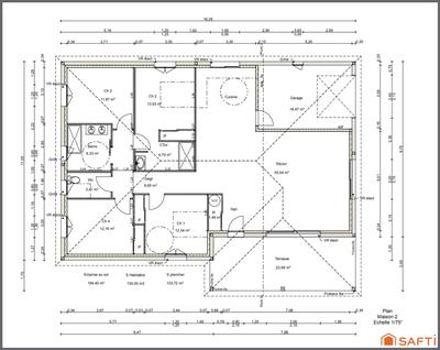 Maison - 115 m² - 5 pièces
