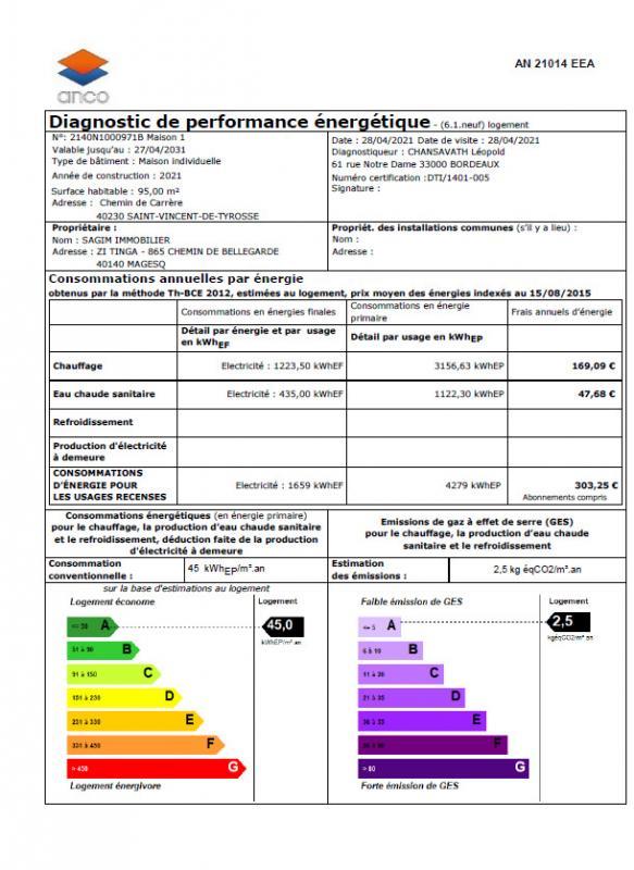 Maison - 95 m² - 4 pièces