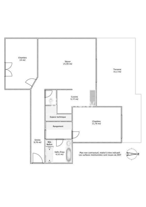 Appartement - 78 m² - 3 pièces