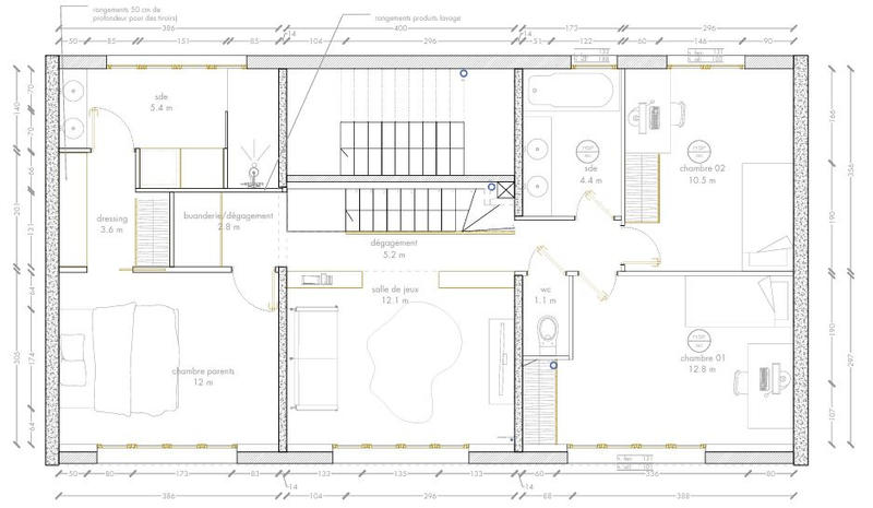 Appartement - 124 m² - 6 pièces