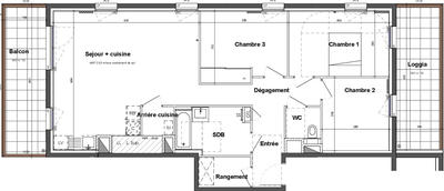 Appartement - 90 m² - 4 pièces