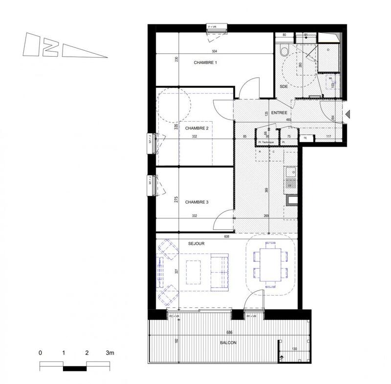 Appartement - 77 m² - 4 pièces