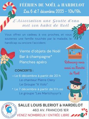 L'Association une Goutte d'Eau met son habit de Noel