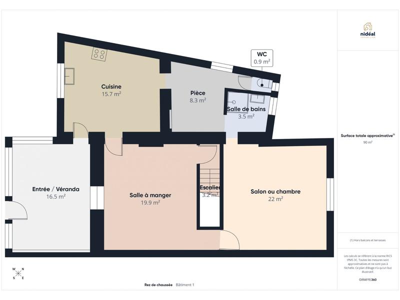 Maison - 70 m² - 4 pièces