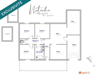 Maison - 89 m² - 5 pièces