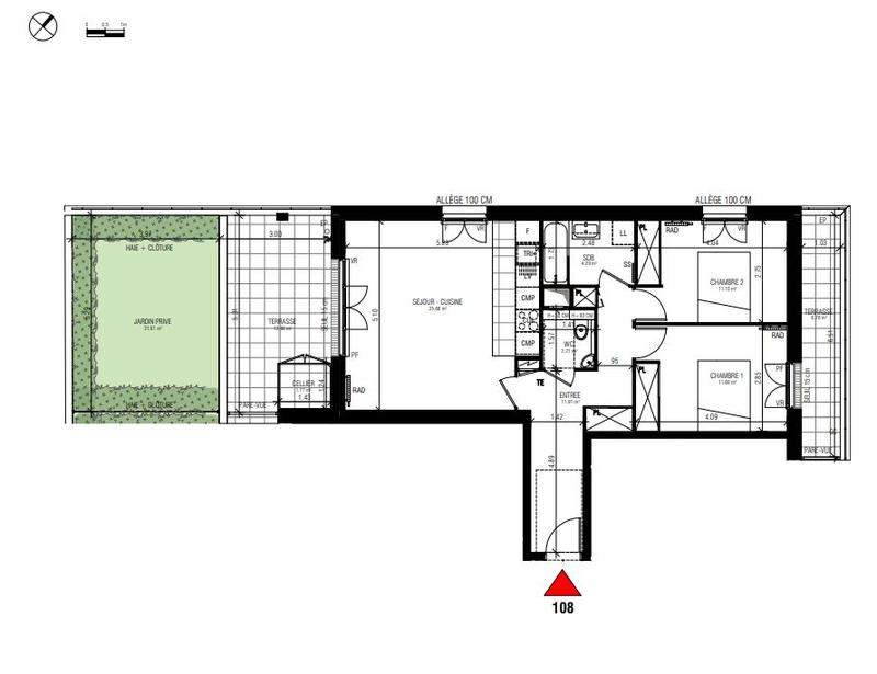 Appartement - 67 m² - 3 pièces
