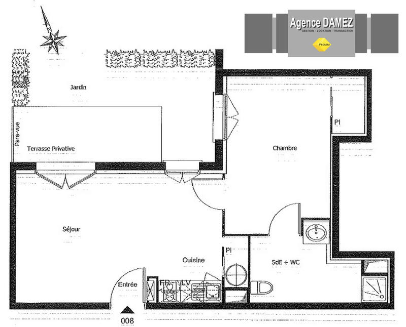 Appartement - 37 m² - 2 pièces