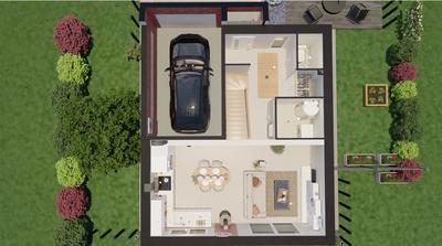 Maison - 92 m² - 4 pièces