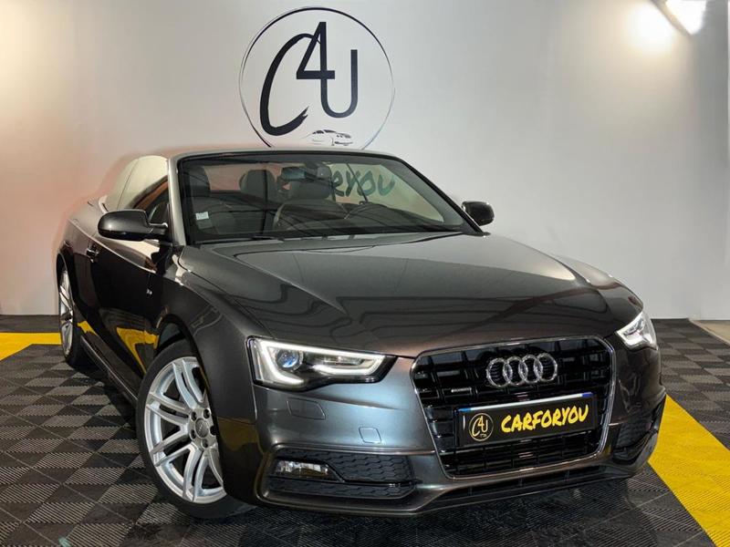 Audi A5 s-line Cabriolet Quattro 3.0 Tdi s-Tronic 245 ch Régulateur de vitesse, Sièges Alcantara, Bluetooth
