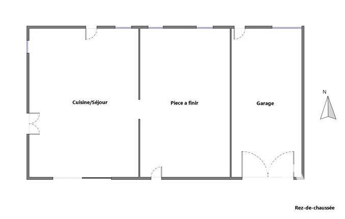 Maison de campagne - 73 m² - 3 pièces