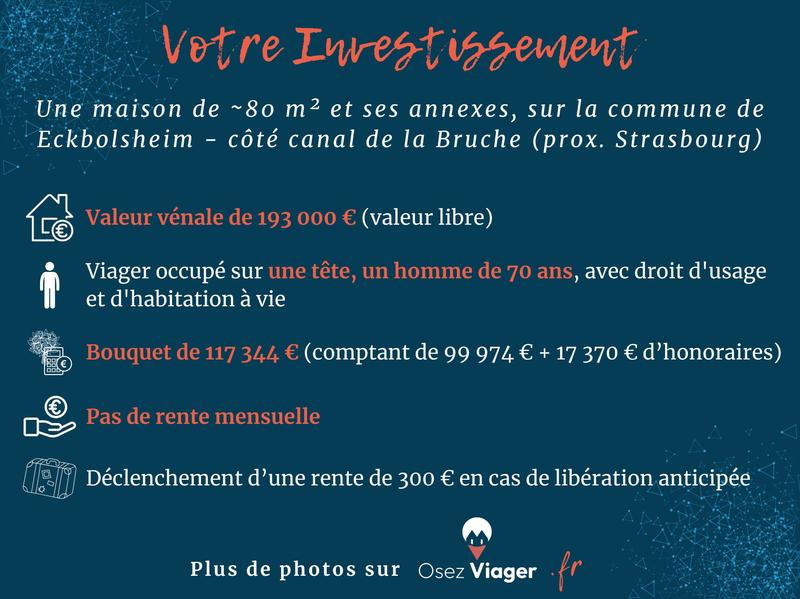 Viager - Corps de ferme - 79 m² - 4 pièces