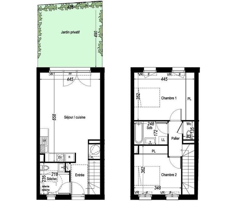 Maison - 71 m² - 3 pièces