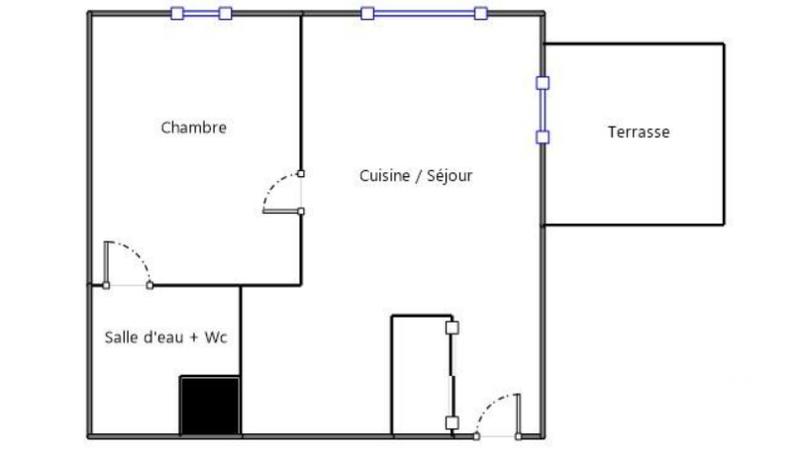 Appartement - 45 m² - 2 pièces