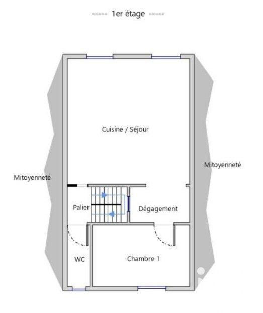 Maison de village - 91 m² - 5 pièces