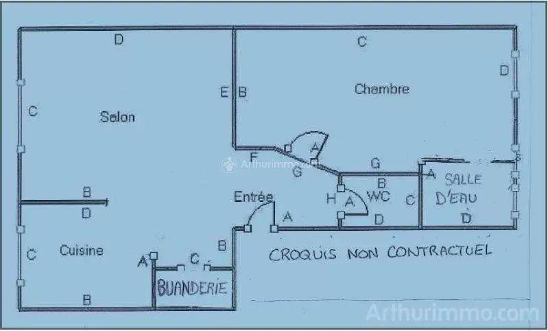 Appartement - 34 m² - 2 pièces