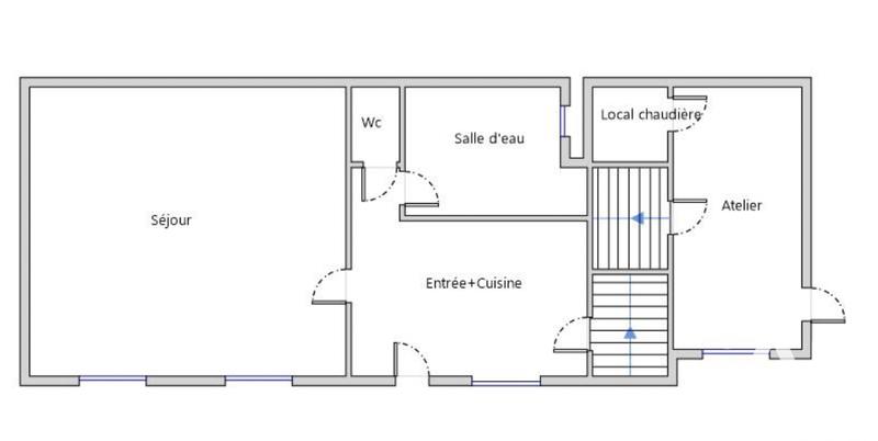 Maison de village - 72 m² - 5 pièces