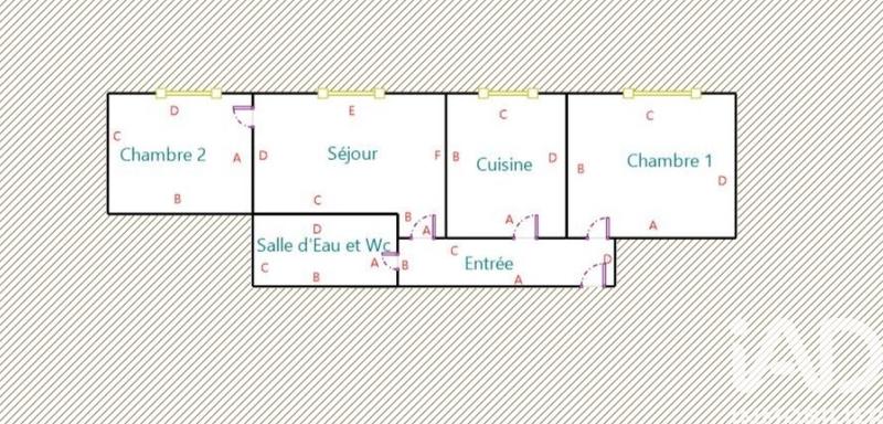 Appartement - 47 m² - 3 pièces