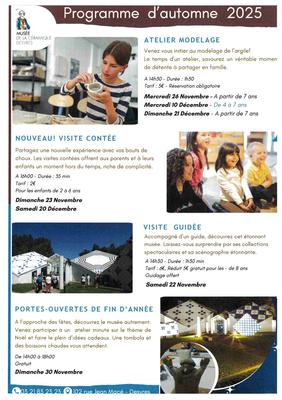 Programme d'Automne - Musée de la Céramique Desvres