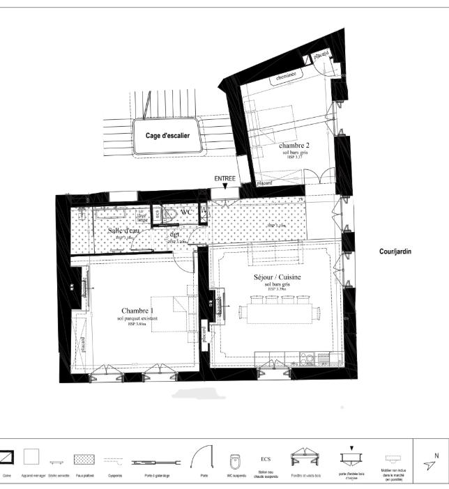 Appartement - 86 m² - 3 pièces