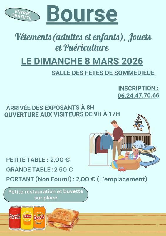 Bourse jouets, puériculture, vêtements enfants et adultes