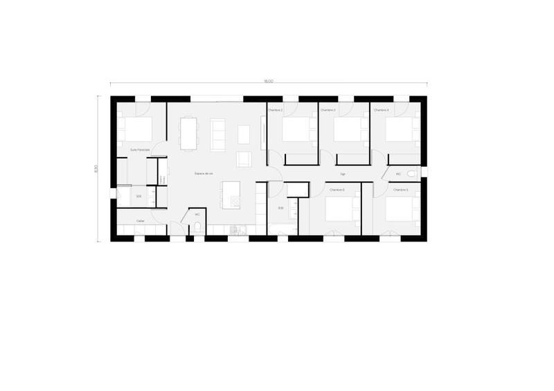 Maison - 130 m² - 7 pièces