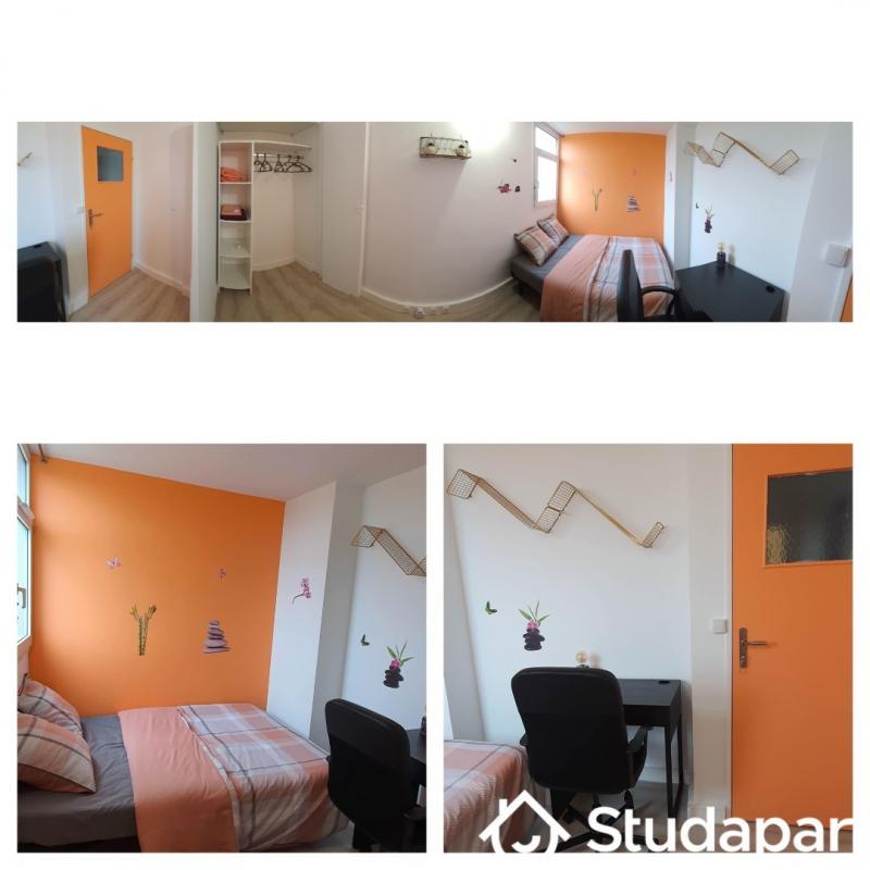 Chambre - 9 m² - 1 pièce