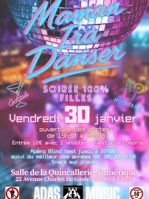 Maman ira danser : soirée 100% filles