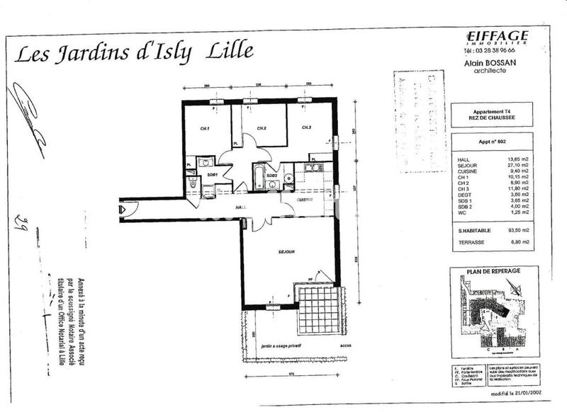 Appartement - 93 m² - 4 pièces