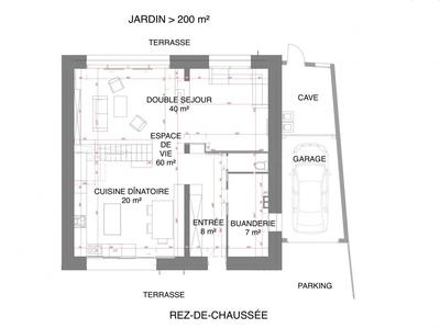 Maison - 200 m² - 6 pièces