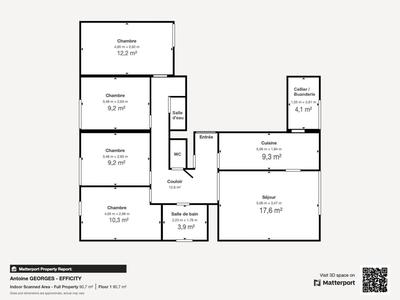 Appartement - 94 m² - 5 pièces