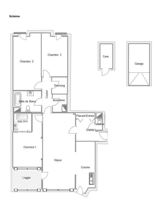 Appartement - 86 m² - 4 pièces