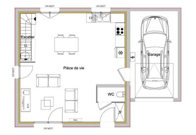Maison - 85 m² - 4 pièces
