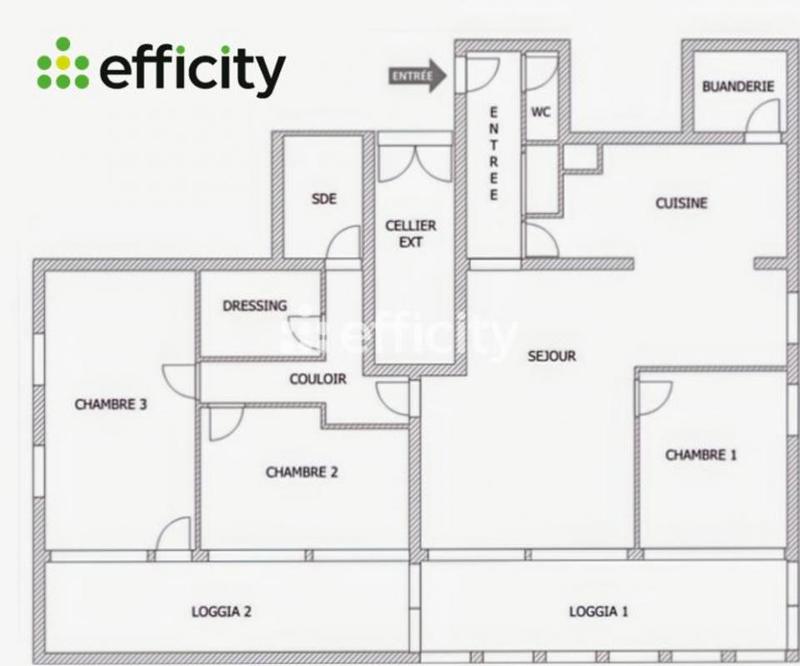Appartement - 86 m² - 4 pièces