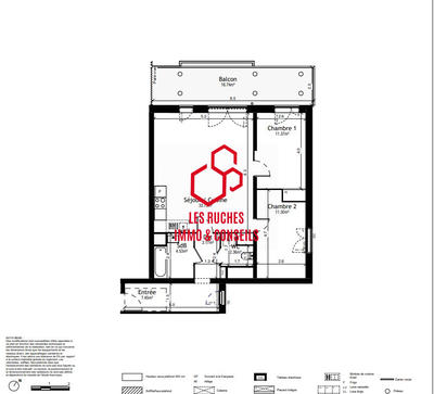 Appartement - 74 m² - 3 pièces