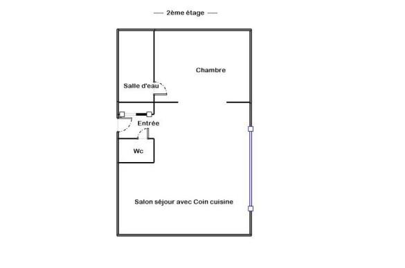 Appartement - 43 m² - 2 pièces