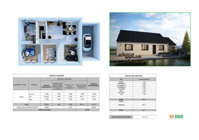 Maison - 77 m² - 5 pièces