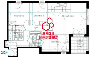 Appartement - 89 m² - 4 pièces