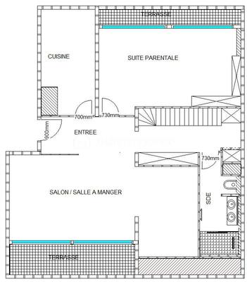 Duplex - 123 m² - 5 pièces
