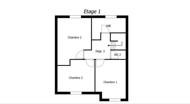 Maison - 92 m² - 5 pièces