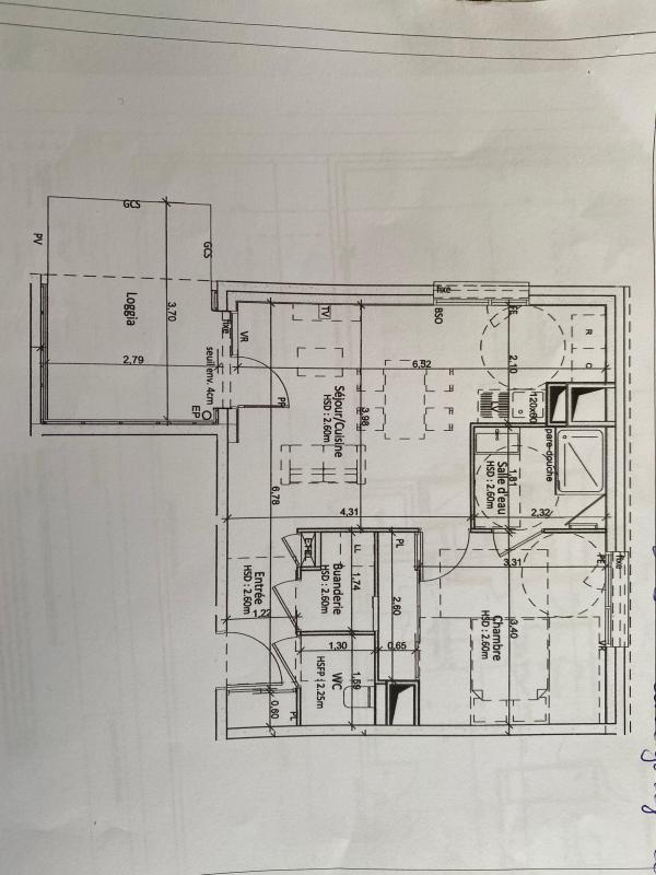Appartement - 46 m² - 1 pièce