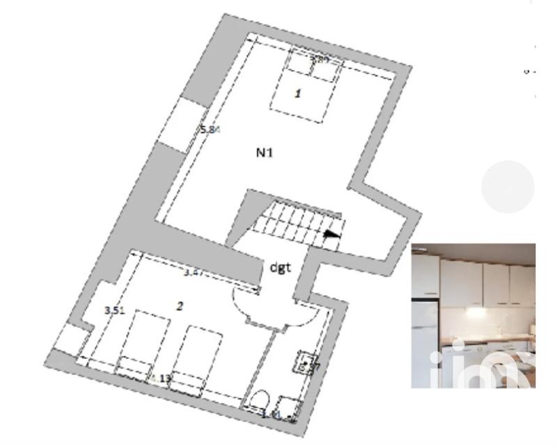 Appartement - 74 m² - 3 pièces