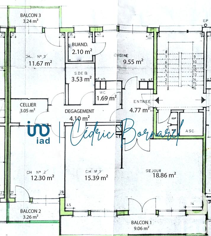 Appartement - 87 m² - 4 pièces