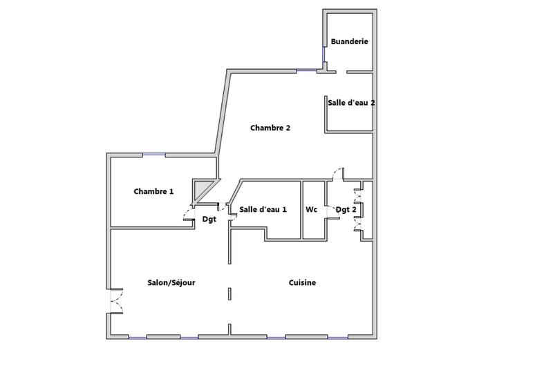 Appartement - 85 m² - 3 pièces