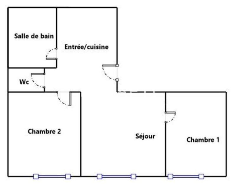 Appartement - 45 m² - 3 pièces
