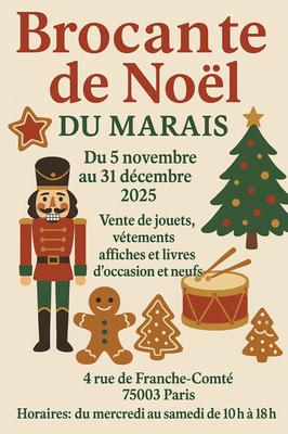 🎄 Brocante de Noël du Marais – Esprit Fêtes et Bonnes Affaires ! 🎁